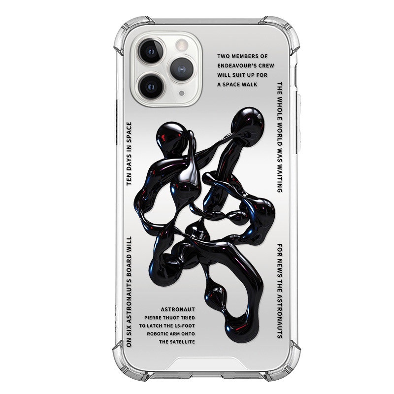 Ốp lưng iphone ốp Điện Thoại Mặt Gương Họa Tiết Trừu Tượng Cho iPhone 14 13 12 11 PROMAX XS XR XSMAX SE2020