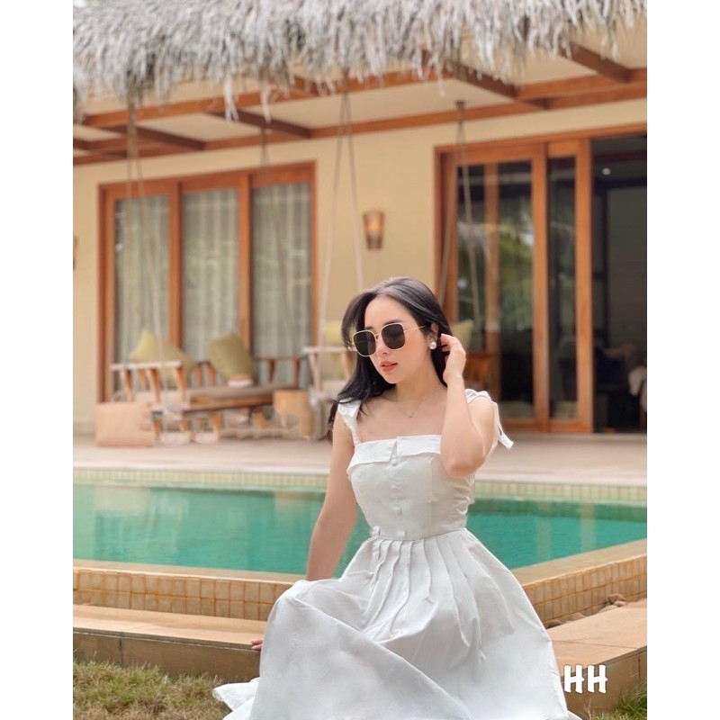 [Mã WASTMAY giảm 15% tối đa 30K đơn 150K] BÁN SỈ VÁY 2S VẠT NGỰC TÚI SƯỜN CÚC BỌC 2M TRẮNG HỒNG | BigBuy360 - bigbuy360.vn