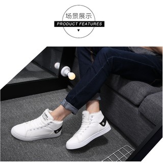 Giày bốt nam cổ thấp lot lông