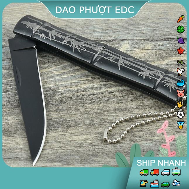 Dao Nhỏ Hình Cây Tre Đen - Lưỡi Săc Bén