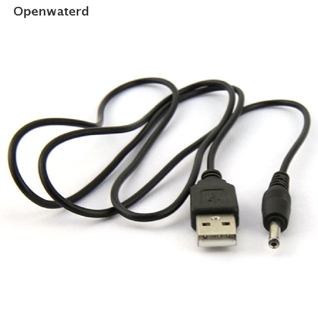 Cáp mở rộng USB 2.5 3.5 4.0 5.5mm 5V DC màu đen