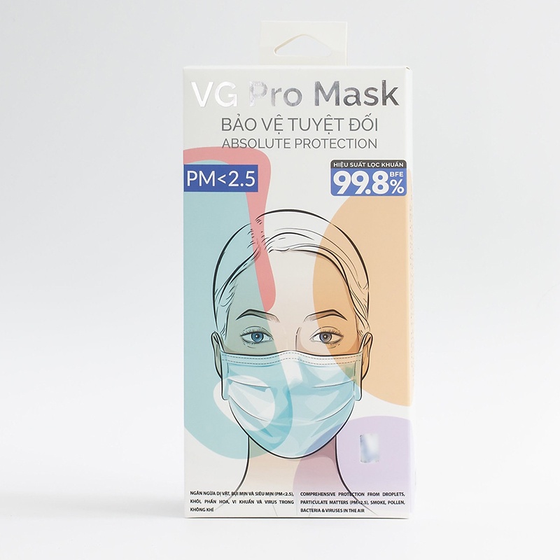 Khẩu trang y tế VG Pro Mask PM3T (Hộp 20 cái)
