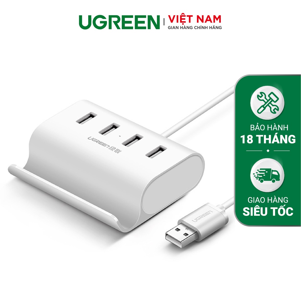 Hub USB 2.0 4 cổng tốc độ cao UGREEN CR106 CR123