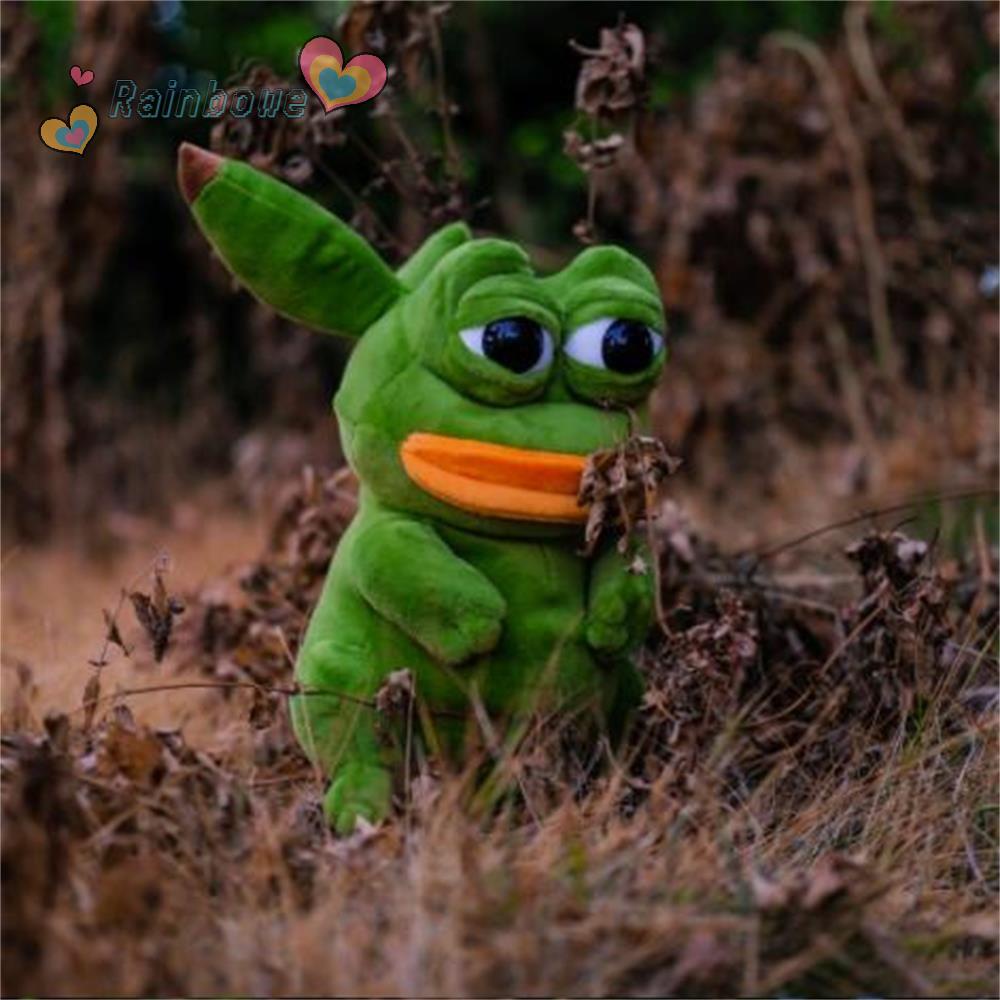 Đồ chơi nhồi bông Hình Chú Ếch Pokemon Bằng Lông Nhung Mềm Mại Đáng Yêu