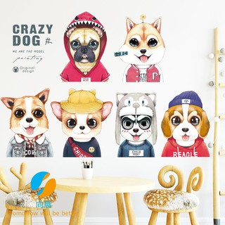 Giấy dán tường chống thấm nước họa tiết chú chó hoạt hình đáng yêu