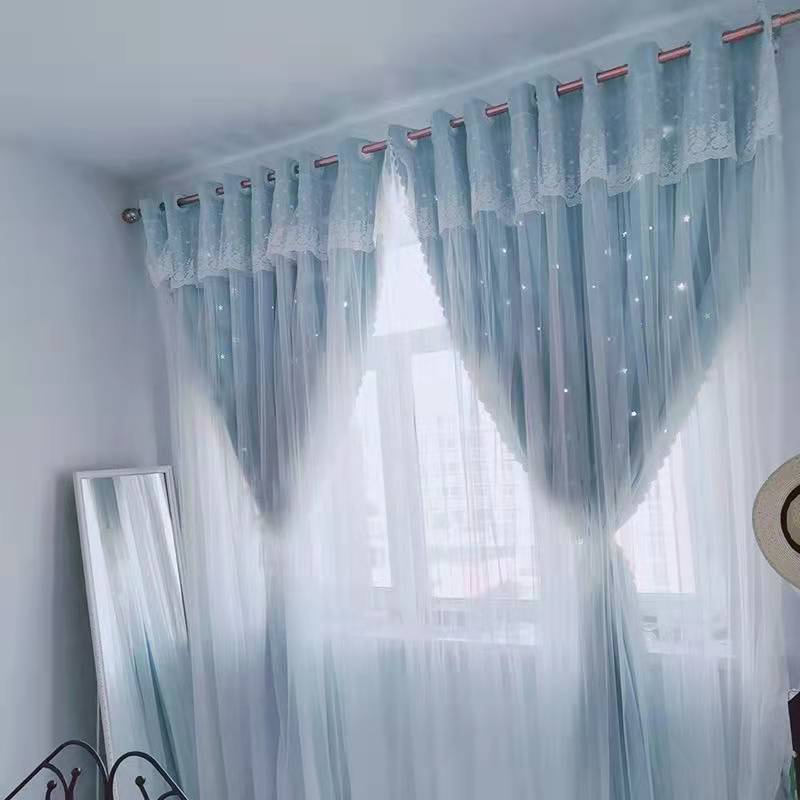 Rèm Cửa Họa Tiết Ngôi Sao Phong Cách Công Chúa