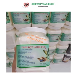 Tinh bột nghệ đen nguyên chất 100% loại 1 hỗ trợ dạ dày, giảm cân, làm đẹp da hũ 500gr