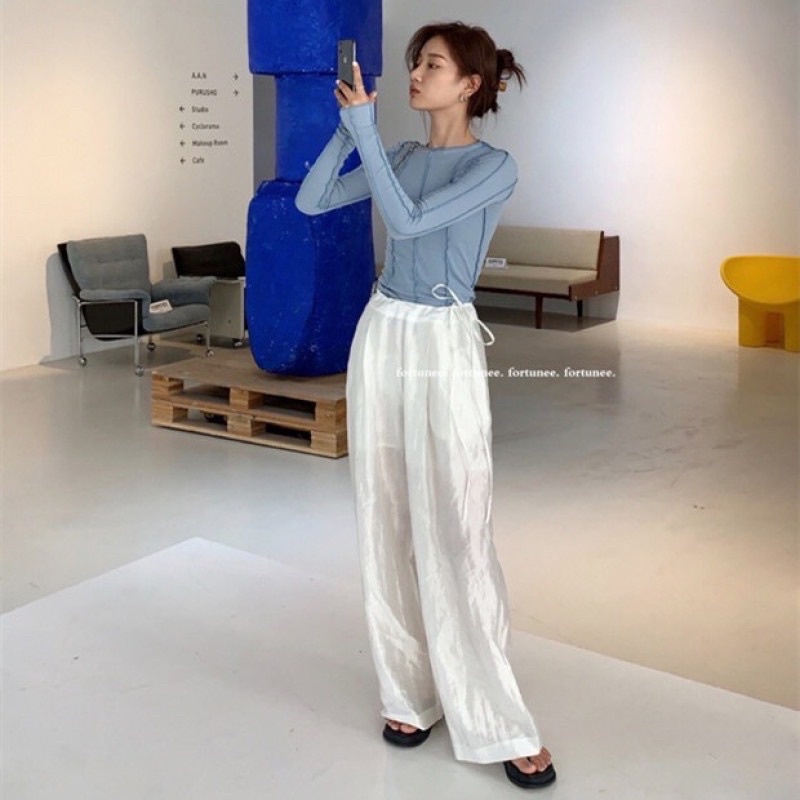 Áo thun tay dài sọc free size