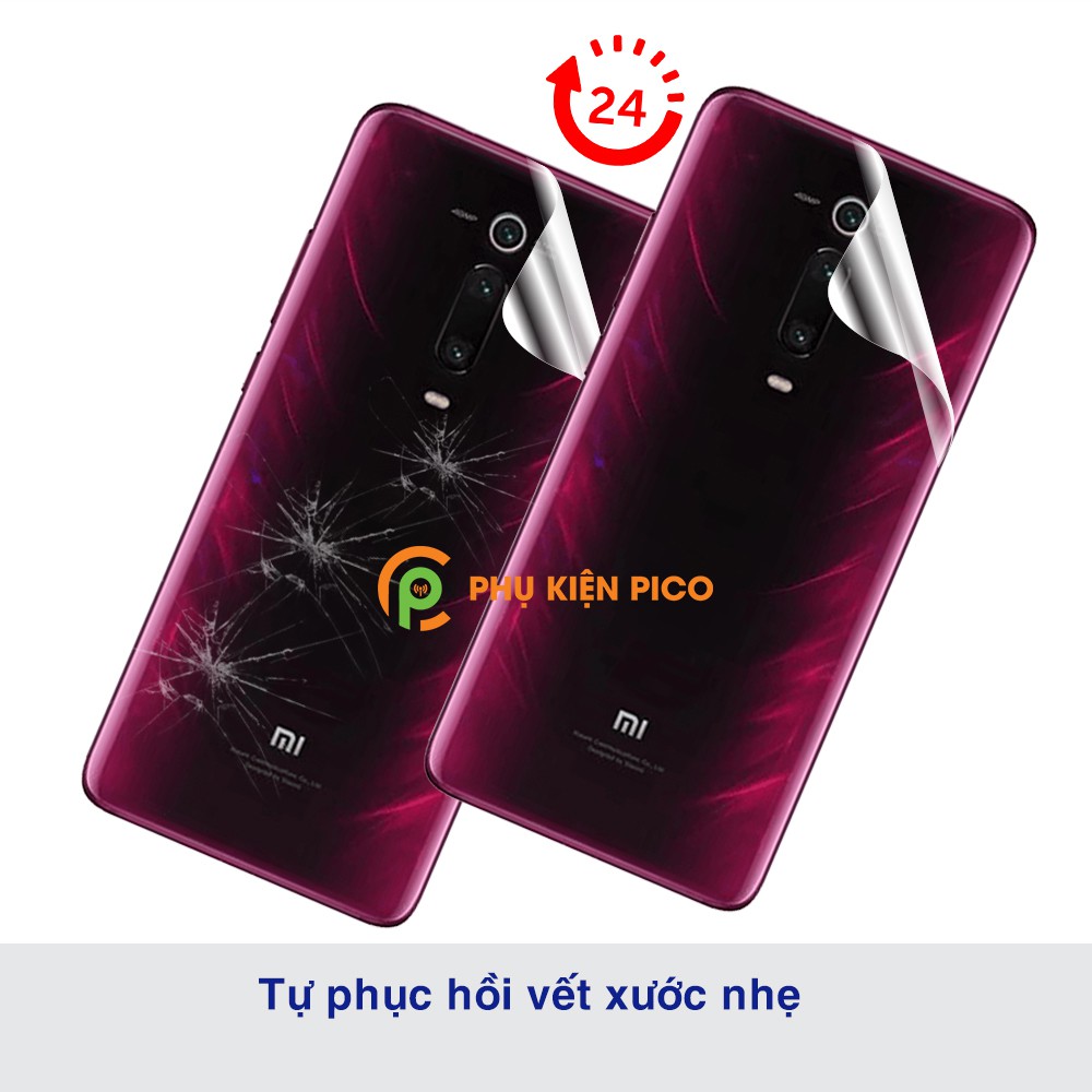 Dán lưng Mi 9T full lưng và viền dẻo trong suốt PPF tự phục hồi vết xước - Dán lưng Xiaomi Mi 9T