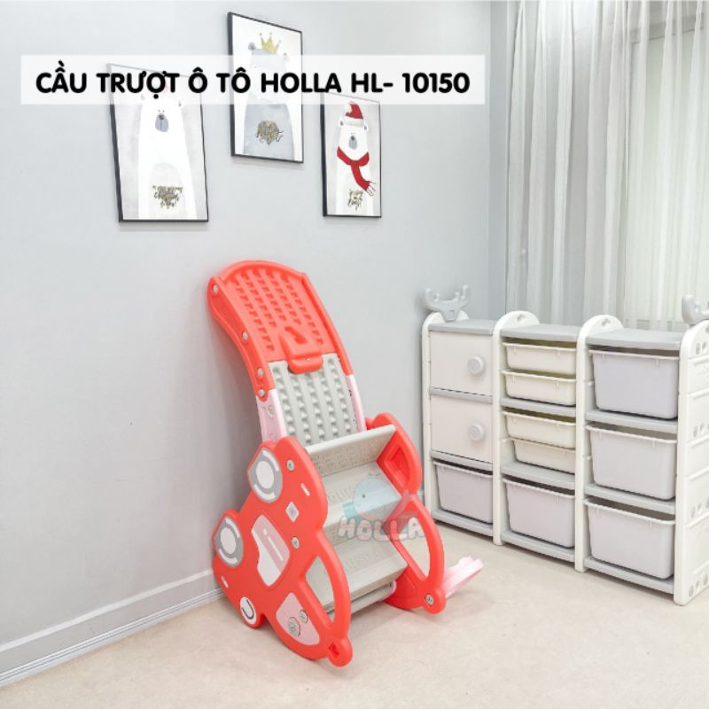 Cầu trượt ô tô Holla tặng gôn bóng rổ kèm