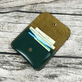Bóp ví mini đựng thẻ ATM, giấy tờ, namecard da bò handmade Orchid MN619