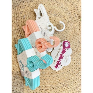 Móc quần áo trẻ sơ sinh AMO, set 5c siêu bền