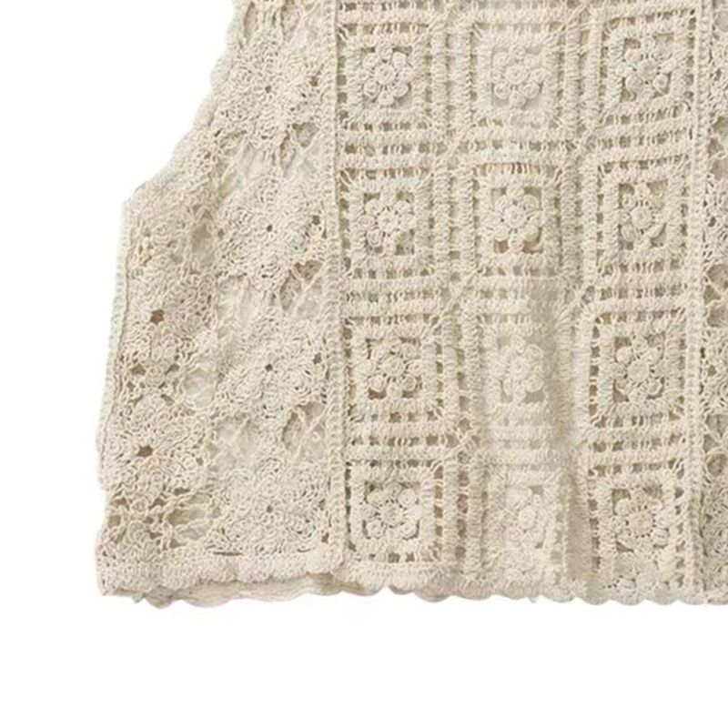 Áo Khoác Cardigan Không Tay Họa Tiết Thêu Thời Trang Cho Nữ
