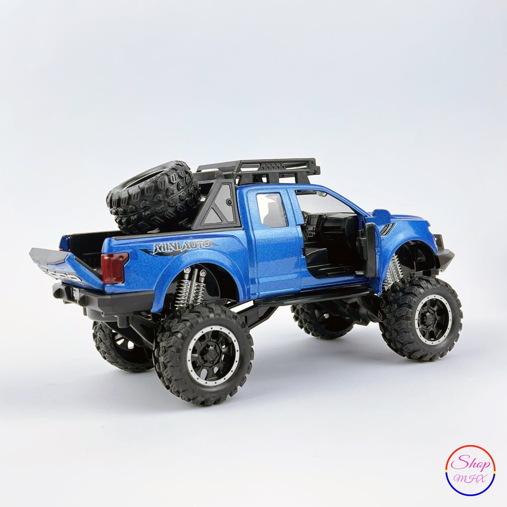 Ô tô đồ chơi Xe mô hình sắt Ford F150 Offroad TẶNG KÈM BIỂN SỐ tỉ lệ 1:32 hãng Miniauto