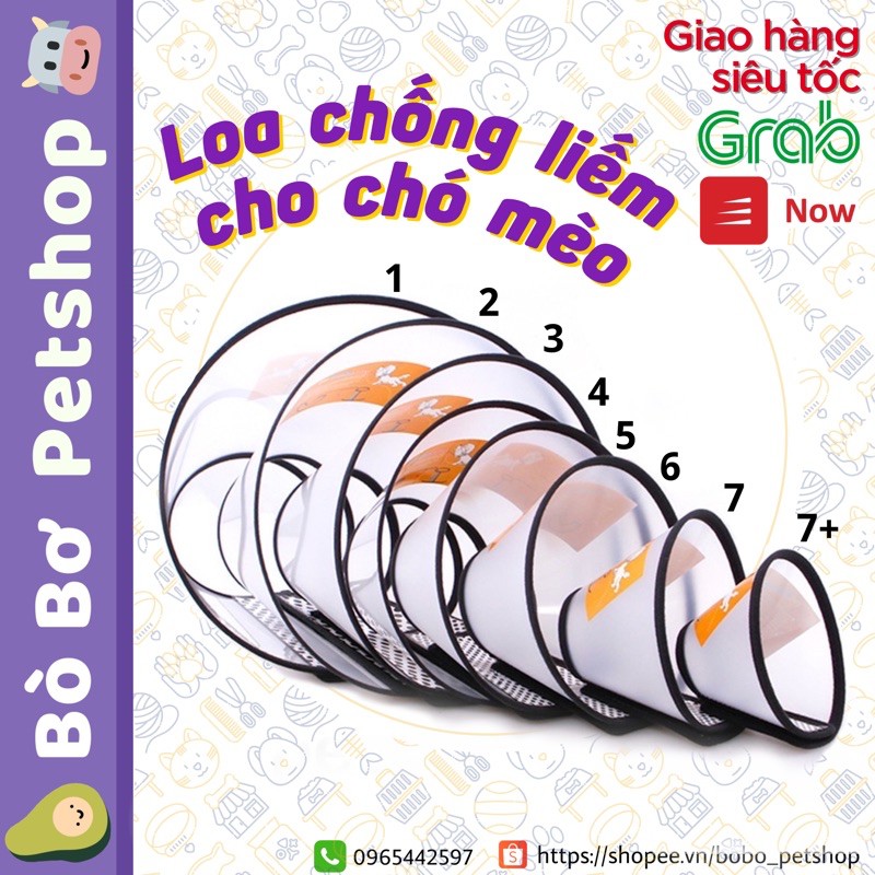 Loa Chống Liếm Lông - Vòng Bảo Hộ Cho Chó Mèo