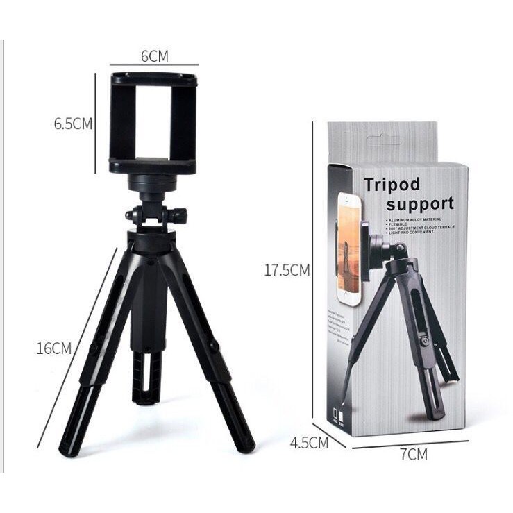 Giá Đỡ Ba Chân Mini Chống Trượt Linh Hoạt Đa Góc Cho Điện Thoại Di Động / Live