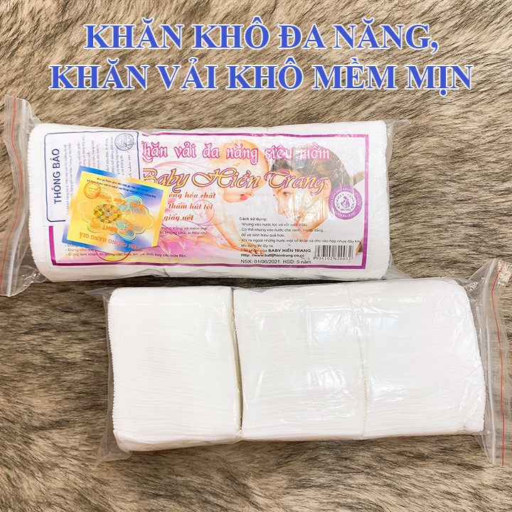 [Mã BBSH5P300 GIẢM 5% TỐI ĐA 15.000Đ ĐƠN TỐI THIỂU 300.000Đ] Khăn khô đa năng, Khăn vải khô đa năng Hiền Trang KH006