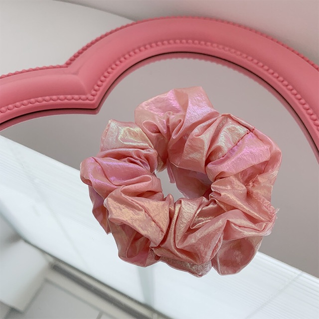 ✨Chun buộc tóc Scrunchie ánh bạc