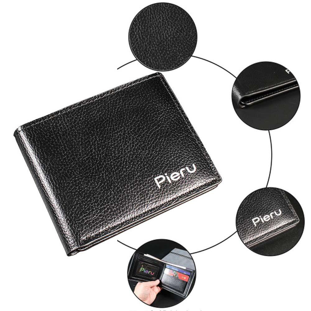 Ví Da PU Đựng Thẻ ID / Danh Thiếp Cỡ Lớn Không Khóa Kéo Cho Nam