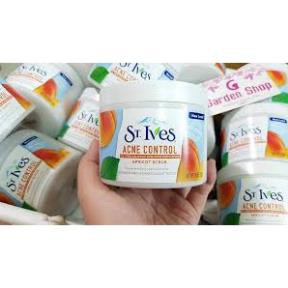 Tẩy tế bào chết toàn thân St.Ives Acne Control Apricot Scrub 283g USA