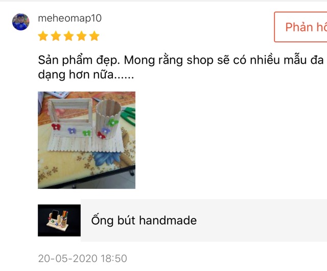 Ống bút handmade