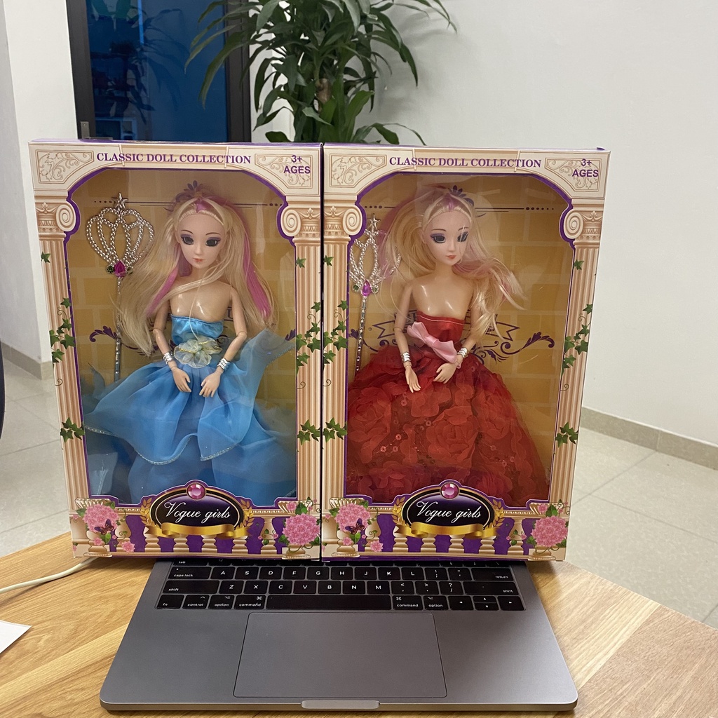 Búp Bê Barbie Cỡ Lớn Cao 30 cm Tặng Kèm Phụ Kiện - Đồ Chơi Búp Bê Elsa Công Chúa Cho Trẻ Em – 0628