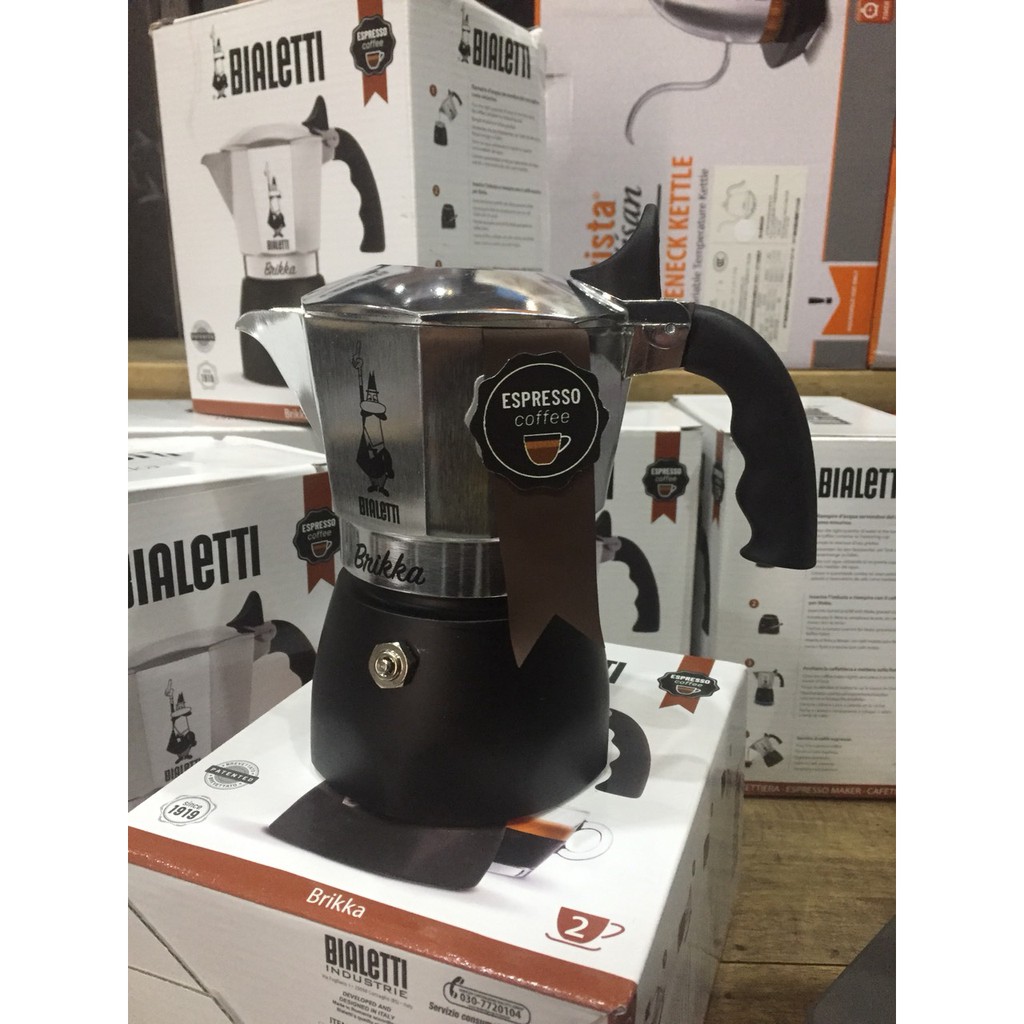 Ấm pha Espresso Bialetti Brikka (2021) - tặng gói cà phê đặc sản từ caphe-ine.com