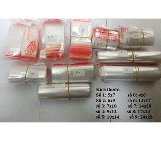 1 Lạng túi zip nhựa trong nguyên chấ đựng đồ đựng thức ănt an toàn sức khoẻ