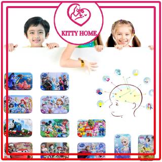 【0623】60pcs Cartoon Paper Puzzles Action Figures Puzzles Early Educational Toy Kittyhome