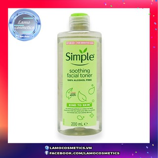 [DATE 2023] Combo 6 Chai Nước Hoa Hồng, Toner Simple Kind To Skin Soothing Facial 200ml