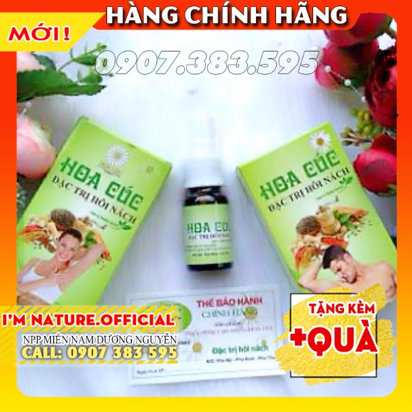 Xịt Hôi Nách Hoa Cúc Chính Hãng 10ml - Triệt Thâm - Ngăn Tiết Mồ Hôi - Hôi Nách Lâu Năm