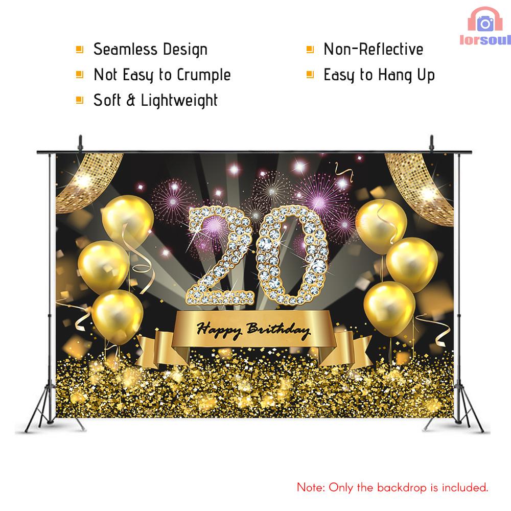 Phông Nền Chụp Ảnh 7x5ft Happy Birthday Cho Người Lớn # 3323