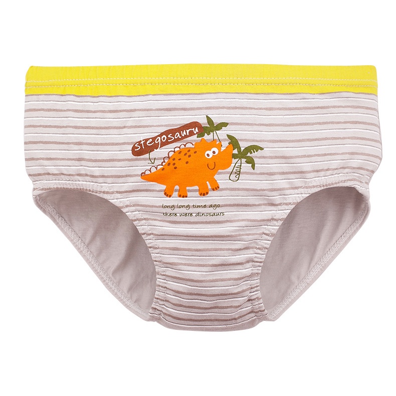 Combo 5 quần lót bé trai Hàn Quốc 100% cotton mẫu Khủng Long Xanh Dương