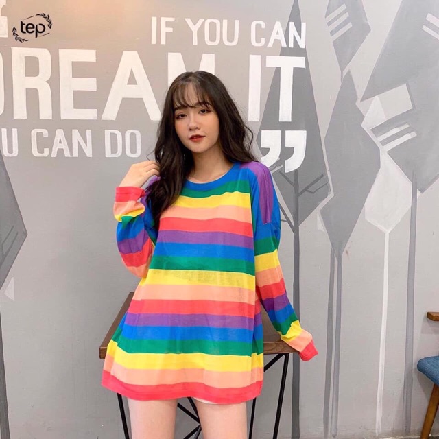 Áo len mỏng 7 sắc cầu vồng mã 471 | BigBuy360 - bigbuy360.vn