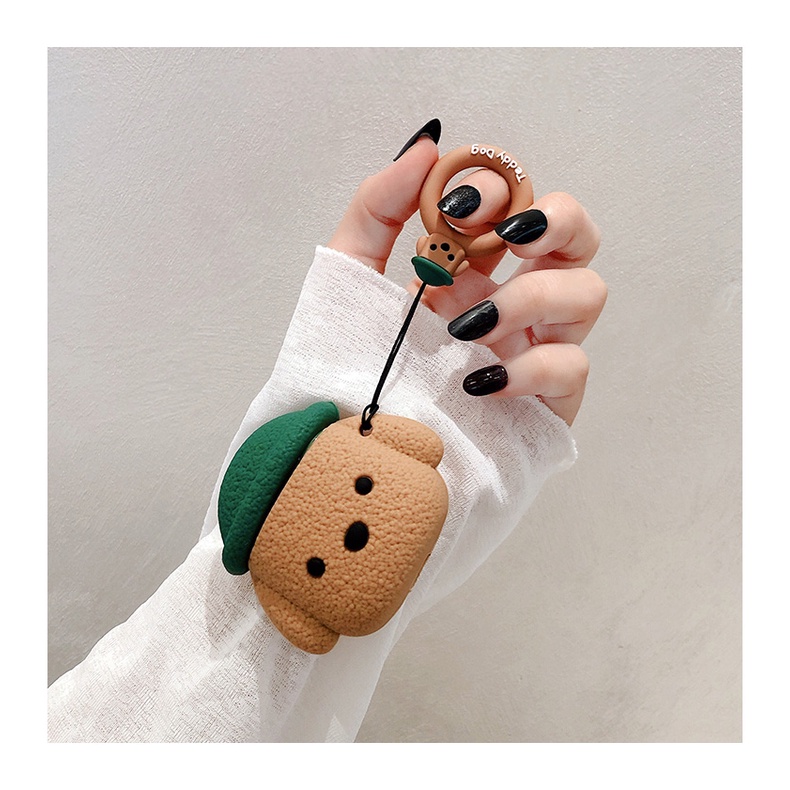 Vỏ Bảo Vệ Hộp Sạc Tai Nghe compatible AirPods3 Pro Apple compatible AirPods3 Pro Hình Chú Cún Năm 2021 Bằng TPU