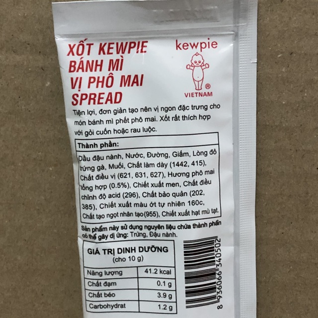 [80g]Túi Sốt Bánh Mỳ KewPie PhoMai