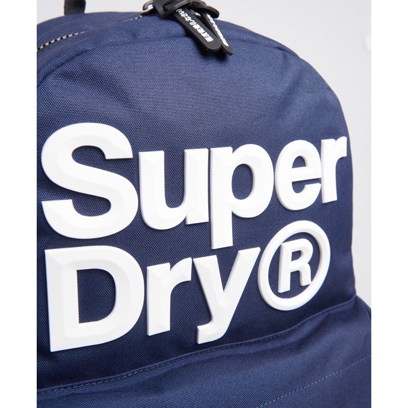 Chuẩn auth balo nam+ nữ superdry 100% polyester kháng nước tốt, logo nổi