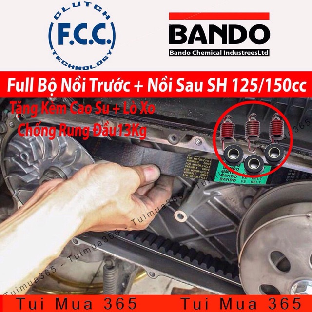 Full bộ nồi Honda sh Việt - Bộ côn sh150i