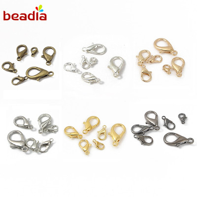 BEADIA Set 100 Móc Tôm Hùm Nhiều Màu Sắc Dùng Làm Trang Sức DIY