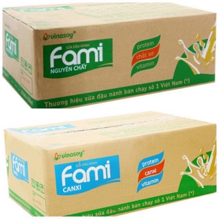 Thùng sữa đậu nành Fami 200ml x40 bịnh