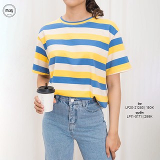 Áo phông oversize kẻ  #9010