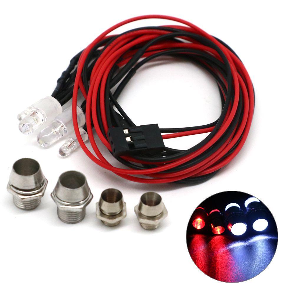 2 Đèn Pha Siêu Sáng Cho Xe Điều Khiển Từ Xa 4 / 6 / 8