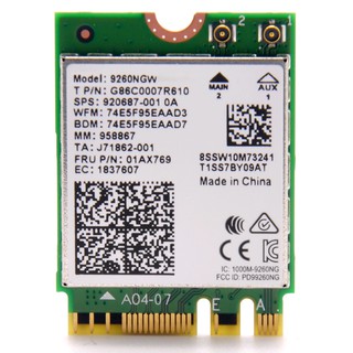 Card Wifi Bluetooth Intel 9260, AX200