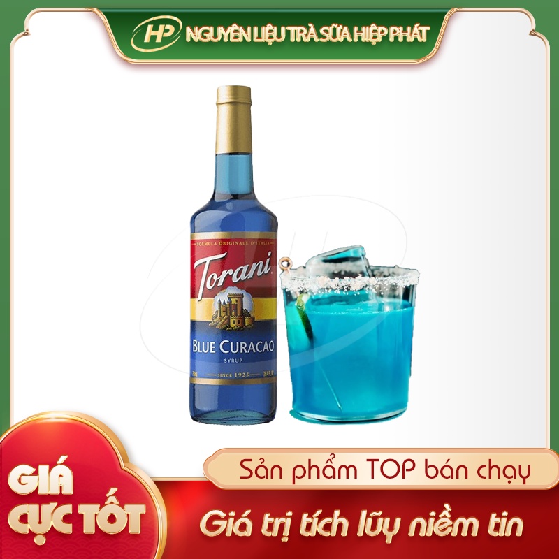 Syrup Vỏ Cam Blue Curacao TORANI - 750ml - [THƠM DỊU] - SP000263 - Nguyên liệu trà sữa HIỆP PHÁT