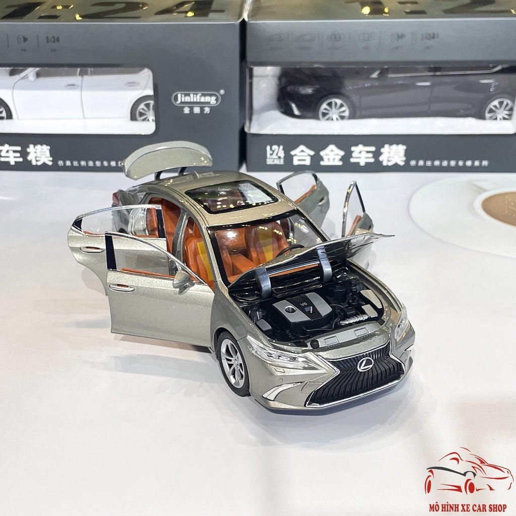 Mô hình xe bằng sắt Lexus ES 300h tỉ lệ 1:24 Carshop hãng JINLIFANG 3 màu