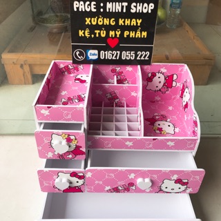 kệ tủ đựng mỹ phẩm MAX PLUS hello kitty