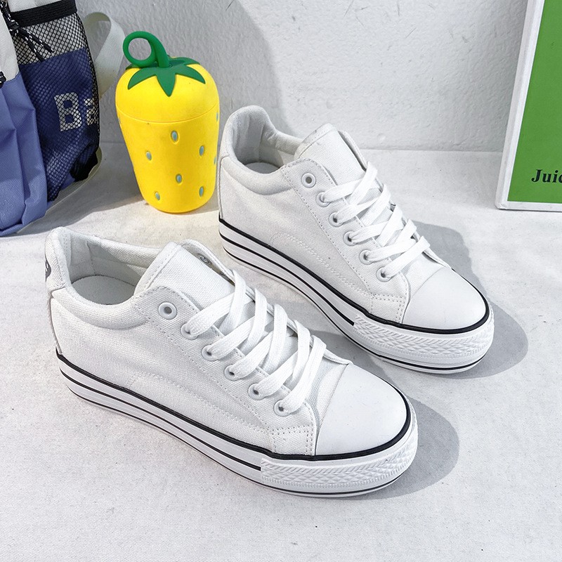 [ Mẫu Mới 2021 ] Giày vải Độn đế tăng siêu cao 6 CM hot 2021 Hàng chất lượng tốt