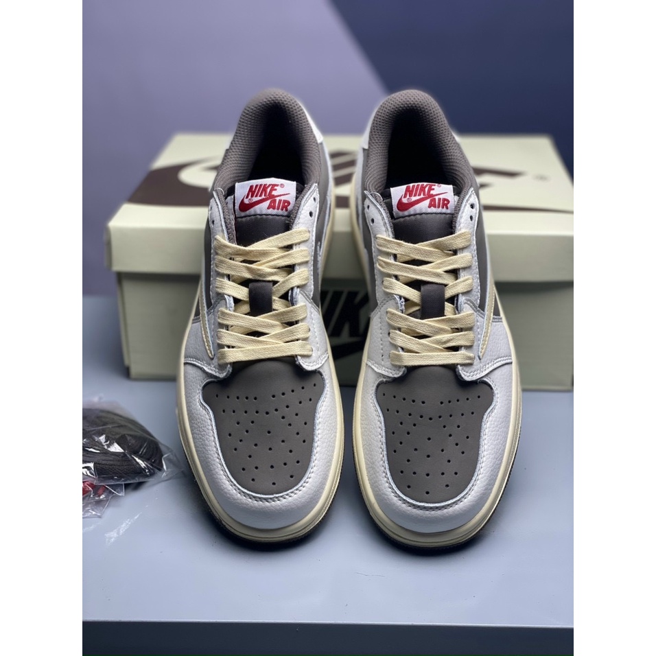 Giày Nike Jordan 1 Low Travis Scott Reverse Mocha Chính Hãng VNXK