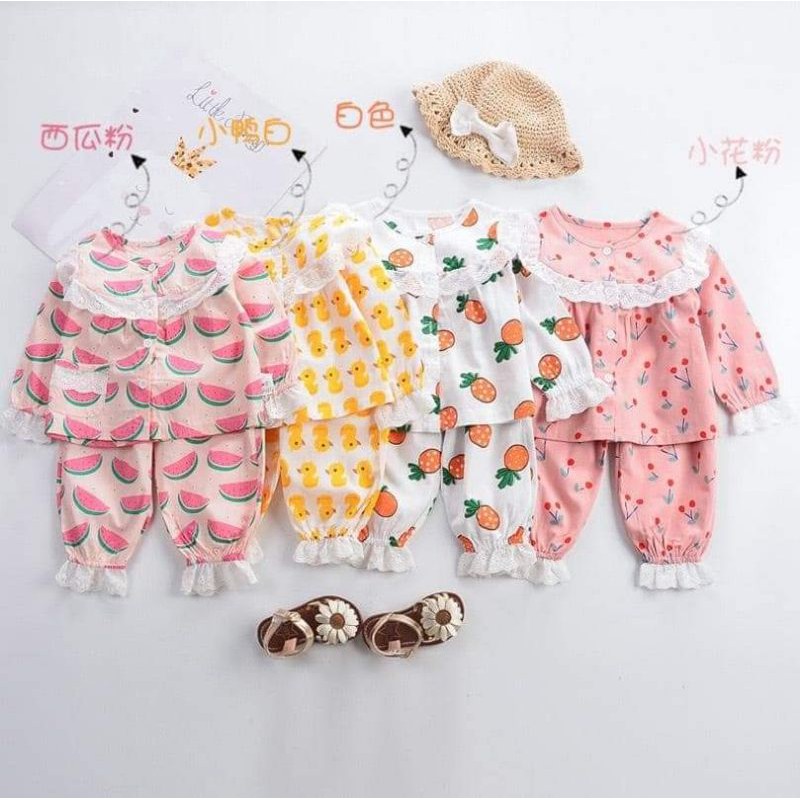 Bộ Pijama trái cây siêu xinh phong cách Hàn Quốc