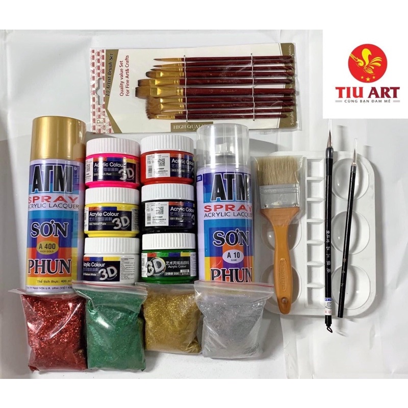 Combo dụng cụ trang trí Dưa, Dừa, Bưởi, Bia Tết